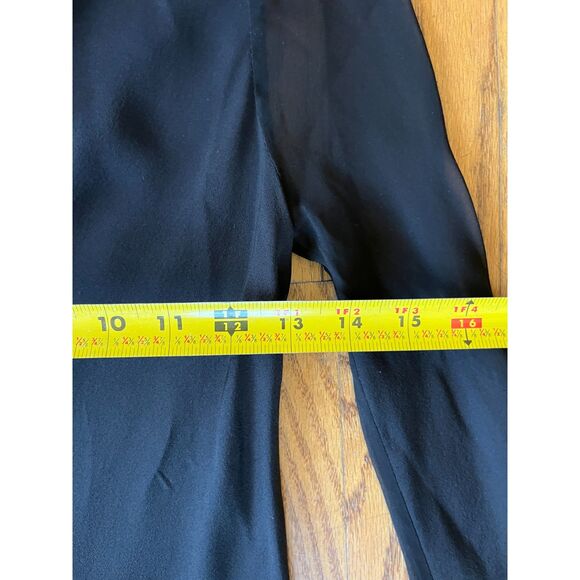 DVF Diane Von Furstenberg Black Asymmetrical Midi Dress Women's Size 2 - Picture 9 of 10